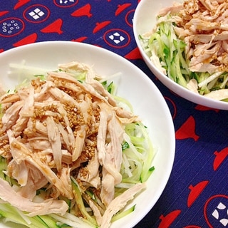 ヘルシオde☆蒸し鶏中華サラダ